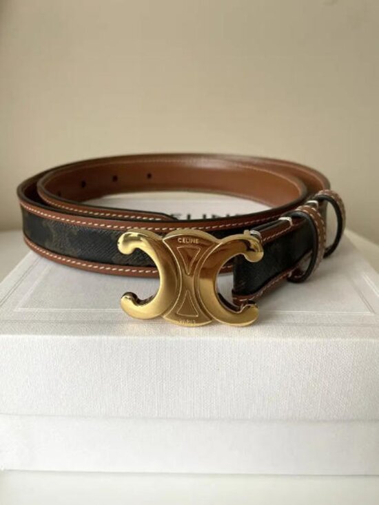 Celine Triomphe Belt 25mm 95cm main image 4